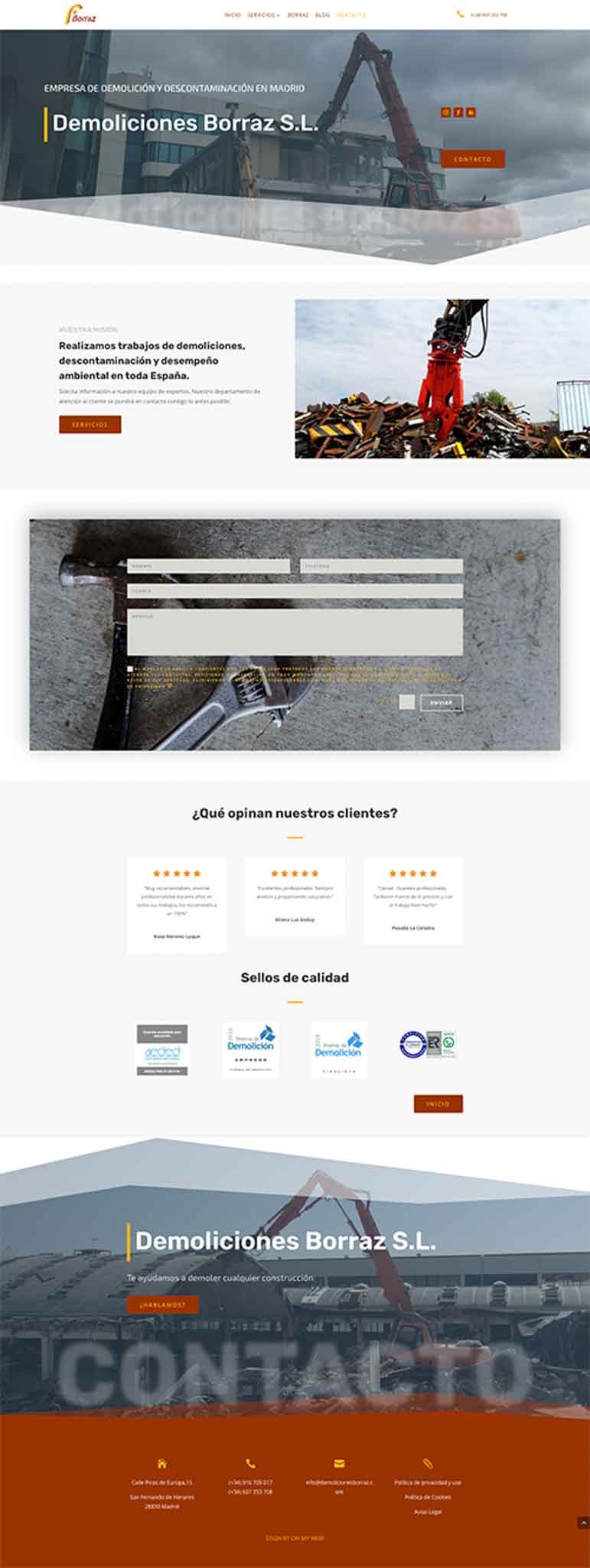 Diseño web y logo para empresa de demoliciones 05